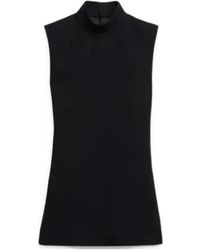 Celine - A-Line Stand Collar Dress - Lyst