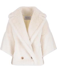 Max Mara - Lapel Logo Coat - Lyst