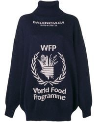 Balenciaga - Logo Turtleneck Pullover - Lyst