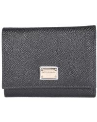 Dolce & Gabbana - Logo Plaque Trifold Wallet - Lyst