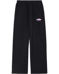 Balenciaga - Elastic Waist Wide-Leg Sweatpants - Lyst