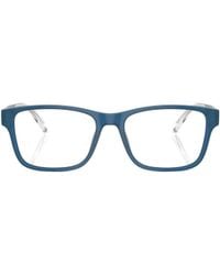 Emporio Armani - Rectangular Frame Glasses - Lyst