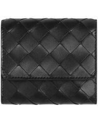 Bottega Veneta - Intrecciato Tri-Fold Wallet - Lyst