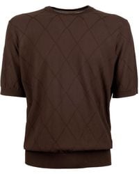 Peserico - Argyle Short-Sleeve T-Shirt - Lyst