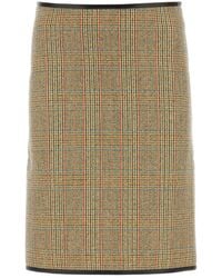 Bottega Veneta - Glencheck Skirt - Lyst