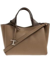 Tod's - Logo Charm Tote Bag - Lyst