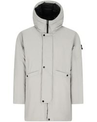 Stone Island - Micro Twill Long Parka - Lyst