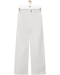 Loewe - Anagram-Embroidered Baggy Jeans - Lyst