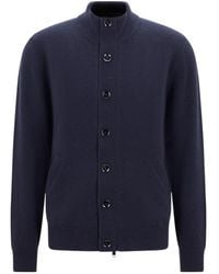 Brioni - Long-Sleeve Cardigan - Lyst