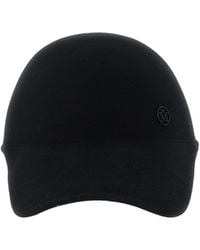 Maison Michel - Logo-Plaque Curved Peak Cap - Lyst