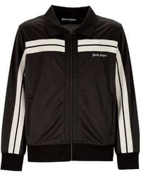 Palm Angels - Logo Embroidered Zipped Jacket - Lyst