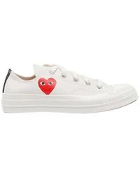 COMME DES GARÇONS PLAY - Logo Low-Cut Sneakers - Lyst