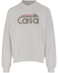 CASABLANCA - Equipement Sportif Embroidered Sweatshirt - Lyst