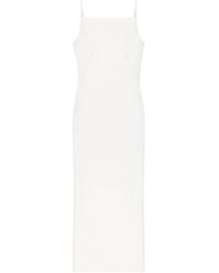 Givenchy - Crepe Cady Sliced Long Dress - Lyst