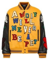 Undercover - Appliqué Wool-Blend Varsity Jacket - Lyst