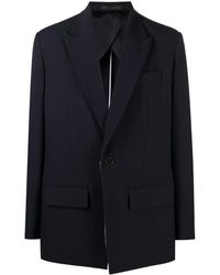 Valentino - Single-Breasted Long-Sleeved Blazer - Lyst