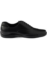 Prada - Toblach Laced Leather Shoes - Lyst