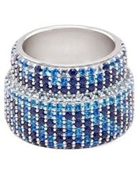 Loewe - Large Pavé Ring - Lyst