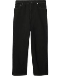 Burberry - Logo Patch Straight-Leg Jeans - Lyst