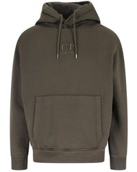 C.P. Company - Logo Hooded Sweatshirt - Lyst