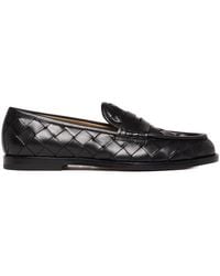 SCAROSSO - Woven-Leather Loafers - Lyst