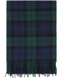 Polo Ralph Lauren - Fringed Edge Checked Scarf - Lyst