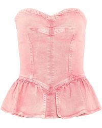 Isabel Marant - Top Cotton, Elastane - Lyst