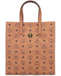 MCM - Aren Monogram Print Medium Tote Bag - Lyst