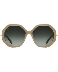 Max Mara - Irregular Frame Sunglasses - Lyst
