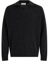 Roberto Collina - Open Polo Collar Knitted Sweater - Lyst