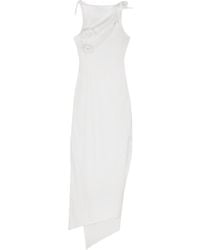Coperni - Flower-Detailed Sleeveless Midi Dress - Lyst