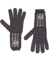 MM6 by Maison Margiela - Numbers-Motif Gloves - Lyst