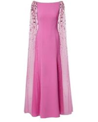 Jenny Packham - Bittersweet Beaded Caped Gown - Lyst