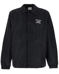 Drole de Monsieur - Drôle De Monsieur La Vest Slogan Lightweight Button-Up Jacket - Lyst
