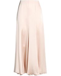 Chloé - Satin Solid-Color Midi Skirt - Lyst