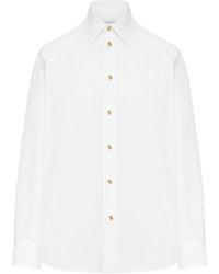 Bottega Veneta - Classic Cotton Poplin Shirt - Lyst
