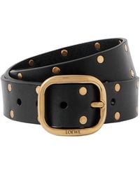Loewe - Logo-Engraved Buckle Belt - Lyst