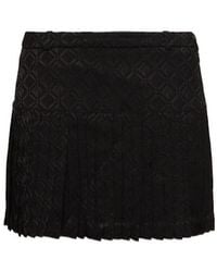 Marine Serre - Moon Diamond Jacquard Pleated Skirt - Lyst