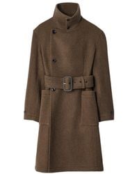 Lemaire - Fitted Double-Breasted Wrap Coat - Lyst