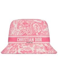 Dior - Iviera D-Bobby Toile De Jouy Sauvage Small Brim Bucket Hat - Lyst
