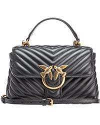 Pinko - Lady Love Puff Chevron Mini Crossbody Bag - Lyst