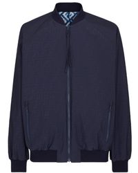 Fendi - All-Over Ff Printed Zipped Bomber Jacket - Lyst