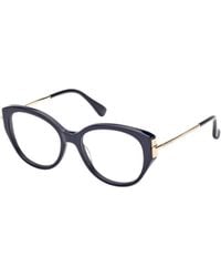 Max Mara - Oval Frame Glasses - Lyst