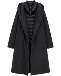 Herno - Layered Hooded Long Coat - Lyst
