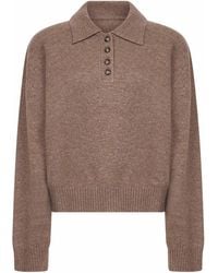 Loulou de Saison - Polo Collar Cashmere Knitwear - Lyst