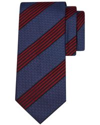 Ferragamo - Regimental Gancini Silk Jacquard Tie - Lyst