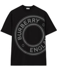 Burberry - Logo Graphic Cotton T-Shirt - Lyst