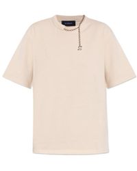 Sportmax - Chain-Embellished Cotton T-Shirt - Lyst