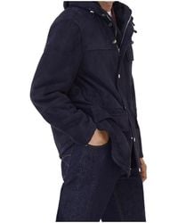 Brunello Cucinelli - Zip-Up Hooded Jacket - Lyst