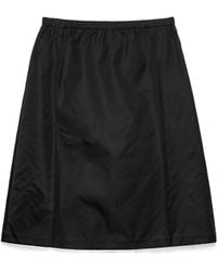 Prada - Low-Rise Side-Pocket Skirt - Lyst